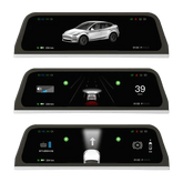 Tesla Model 3/Y - 9,6" Speedometer m. Apple Carplay og Android Auto – Bilmedie.dk